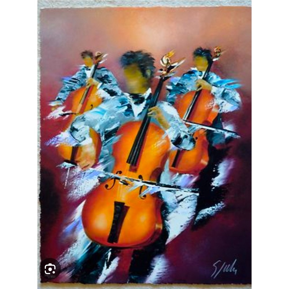 Victor Spahn Musicians 2013 Giclee Limited Edition Hand Signed Art COA 16x20